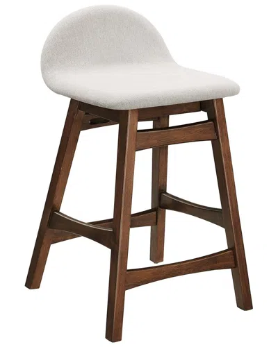Shop Modway Set Of 2 Juno Wood Counter Stools In White