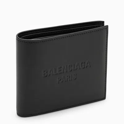 Shop Balenciaga Duty Free Black Billfold Wallet In 黑色的