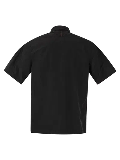 Parajumpers Camicia Pete In Popeline Di Nylon In Black