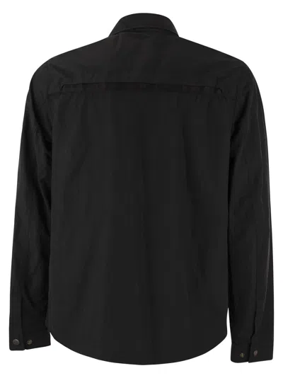 Shop Parajumpers Rayner Overshirt With Zip In Black