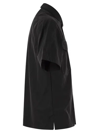 Parajumpers Camicia Pete In Popeline Di Nylon In Black