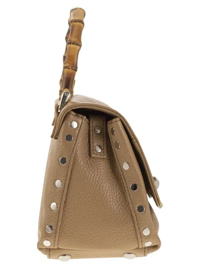 Zanellato Postina - Daily Baby Bag With Bamboo Handle In 皮革