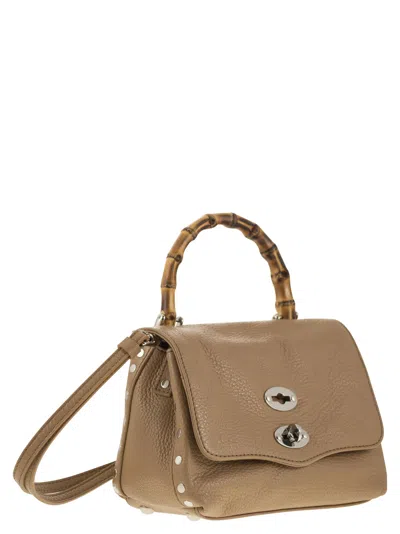 Zanellato Postina - Daily Baby Bag With Bamboo Handle In 皮革