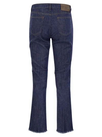Shop Fay Denim 5 Pocket Trousers