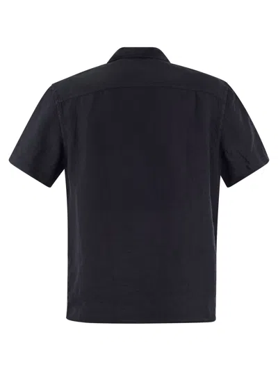 Shop Peserico Linen Shirt In Blue