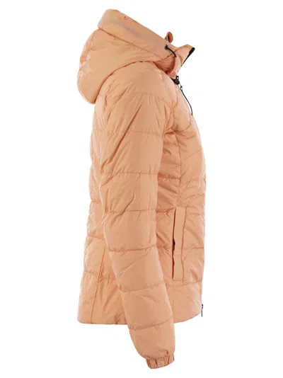 Shop Canada Goose Abbott Hooded Down Jacket In Salmon Rose