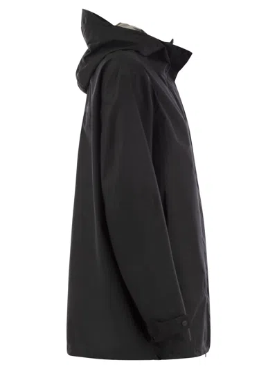 Shop Herno Laminar Parka With Hood In Black