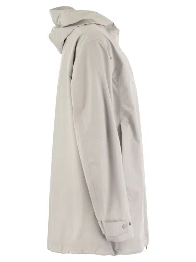 Shop Herno Laminar Parka With Hood In Ice
