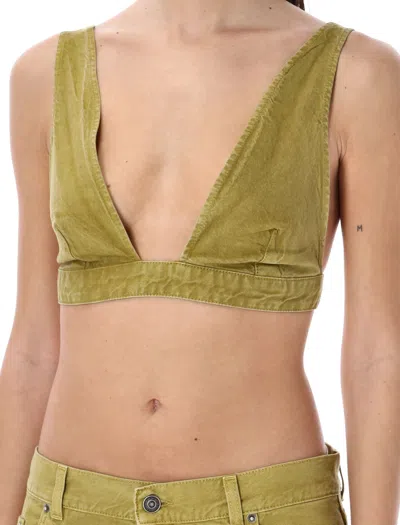 Shop Haikure Tessa Bra Top In Olive