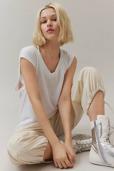 Shop Bdg Brooklyn Tunic Top In White, Women's At Urban Outfitters