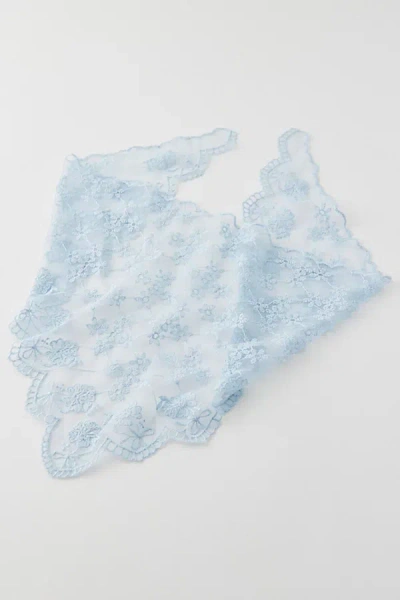 Shop Out From Under Lace Headscarf In Blue, Women's At Urban Outfitters