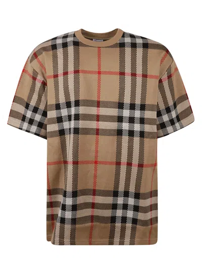Shop Burberry Ferry T-shirt In Archive Beige Ip Chk