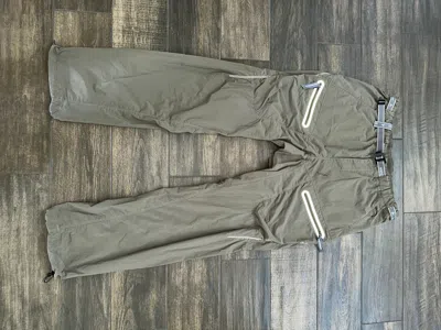 Pre-owned And Wander Reflective Zipper Lightweight Hiking Pant In Green