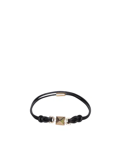 Shop Valentino Rockstud Black Bracelet