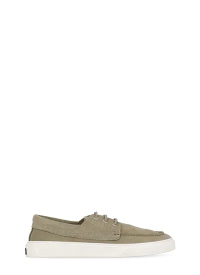Shop Woolrich Suede Leather Lace-up Shoes In Green