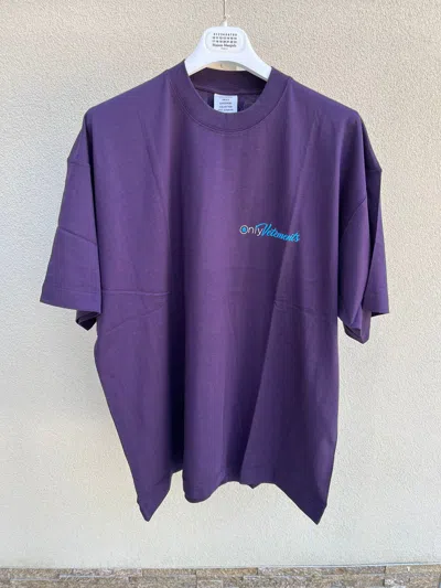 Pre-owned Vetements Only  Logo T-shirt In Violet