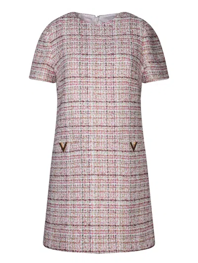 Shop Valentino Glaze Tweed Mini Dress In Multi