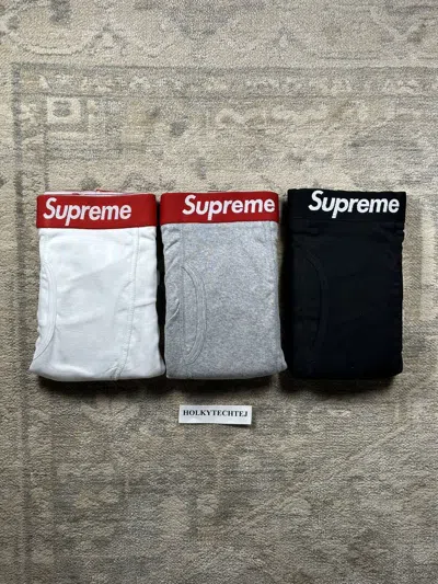 Pre-owned Supreme 3-pack  Hanes Boxers - S In Multicolor