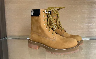 Pre-owned Vetements Brown Suede Timbs