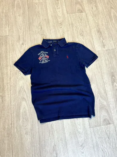 Pre-owned Polo Ralph Lauren X Ralph Lauren Polo Ralph Laurent Usa Eagle Polo In Navy