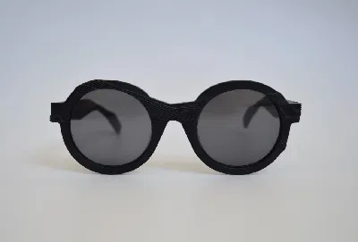 Pre-owned Yohji Yamamoto Yy 5019 Round Frame Sunglasses In Black