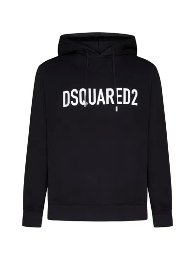 Shop Dsquared2 Logo Cotton Hoodie In 900