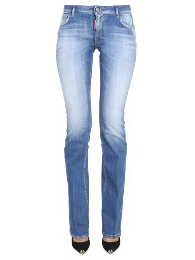 Shop Dsquared2 Flare Jeans In Blu