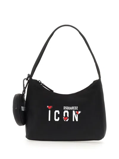 Shop Dsquared2 Icon Seasonal Hobo Bag In Black