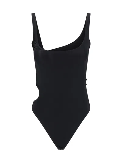 Shop Off-white One-piece Swimsuit In Black No Color