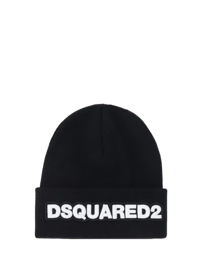 Shop Dsquared2 Beanie With Logo In M063