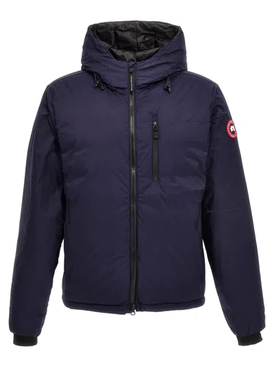Shop Canada Goose Lodge Down Jacket In Navy