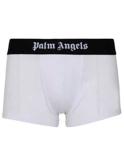 Shop Palm Angels Black 2 Boxer Set With Logo In Nero
