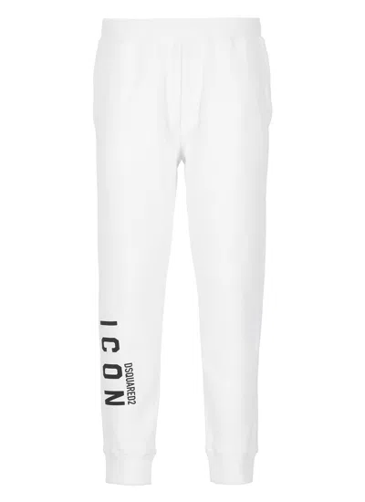 Shop Dsquared2 Joggers In White-black