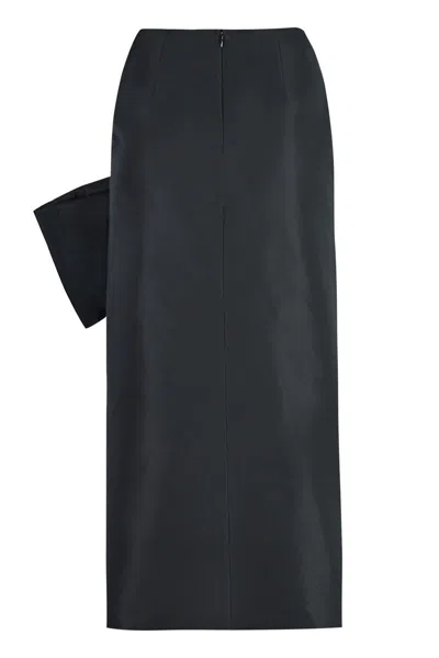 Shop Alexander Mcqueen Technical Fabric Skirt In Black
