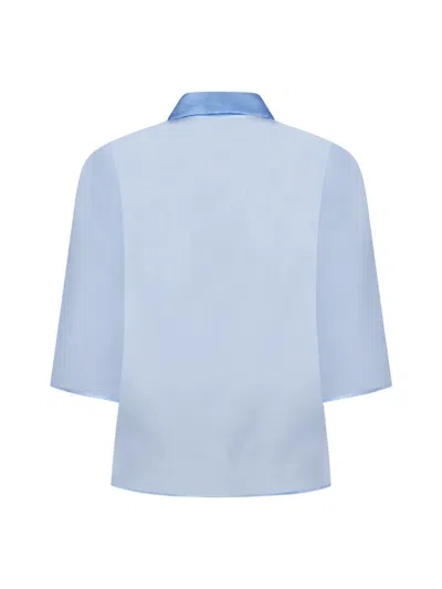 Shop Alysi Shirts In Clear Blue
