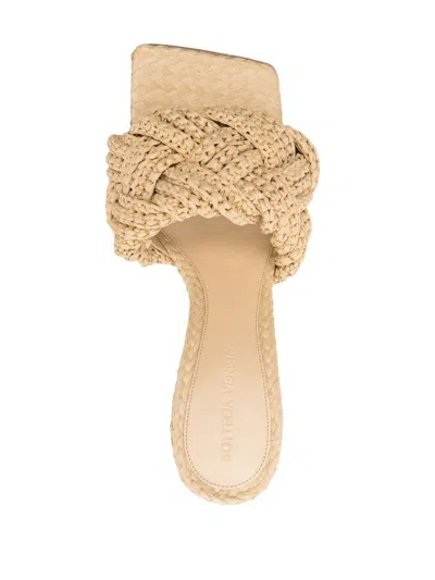 Shop Bottega Veneta Lido Mules In Beige