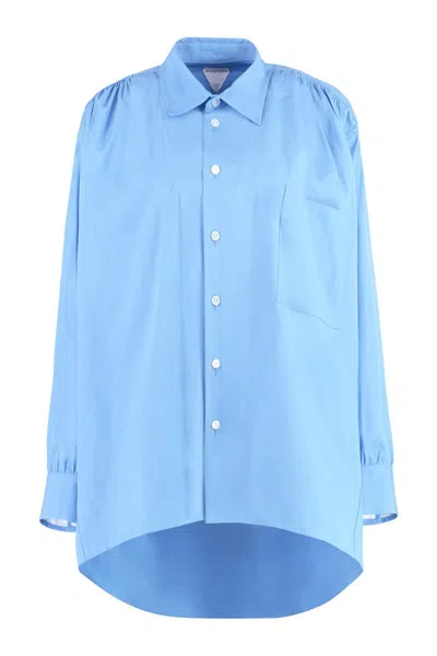 Shop Bottega Veneta Oversize Shirt In Blue