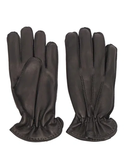 Shop Claudio Orciani Gloves In Black