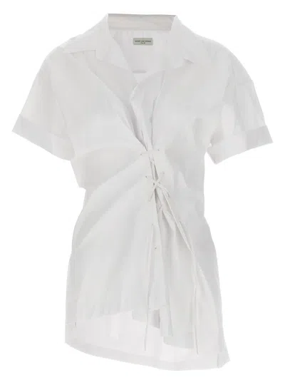 Shop Dries Van Noten 'click' Shirt In White