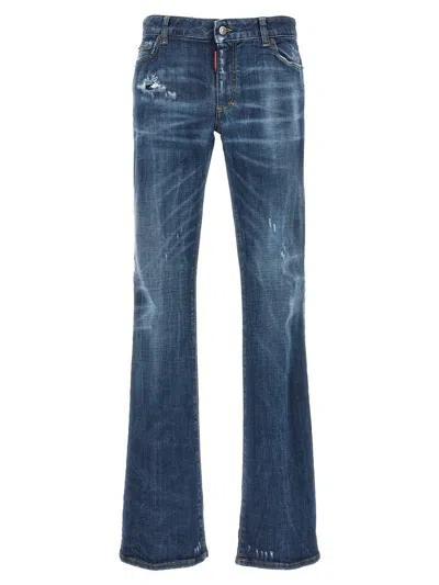 Shop Dsquared2 Flare Jeans In Blue