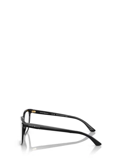 Shop Emporio Armani Eyeglasses In Shiny Black / Top Crystal