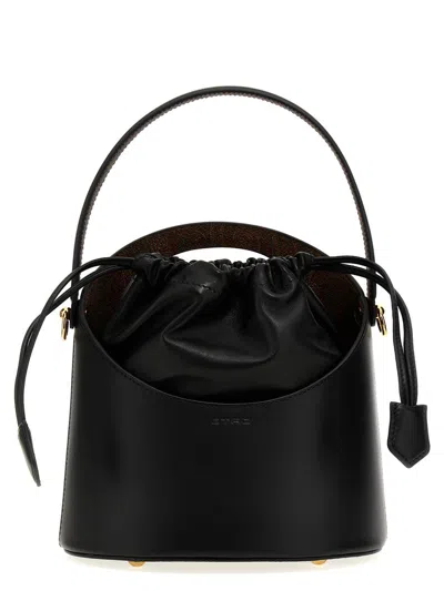 Shop Etro 'saturno' Bucket Bag In Black