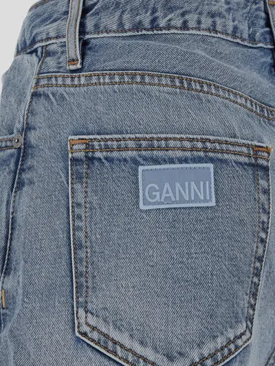 Shop Ganni Jeans In Lightbluevintage