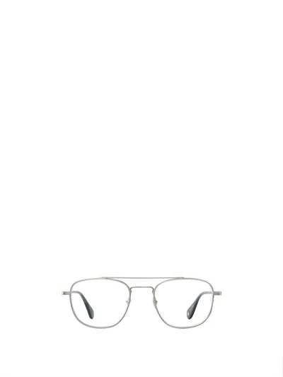 Shop Garrett Leight Eyeglasses In Brushed Silver