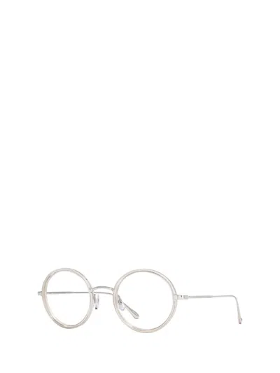 Shop Garrett Leight Eyeglasses In Lucite-silver