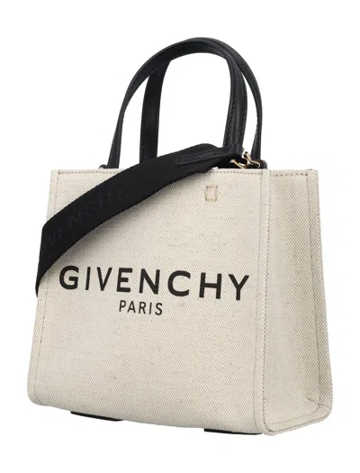 Shop Givenchy G-tote Mini Bag In Beige/black