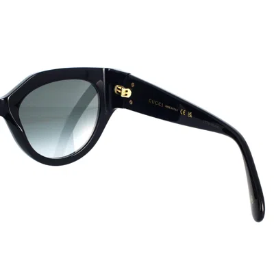 Gucci Gg1408s 001 Butterfly Sunglasses In Black