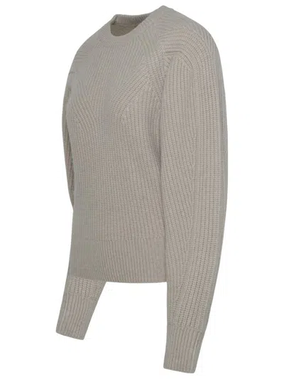 Shop Isabel Marant 'baptista' Ivory Cashmere Blend Sweater In Avorio