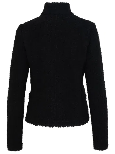 Shop Isabel Marant 'graziae' Black Wool Blend Jacket