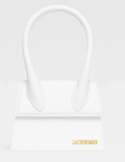 Shop Jacquemus "le Chiquito Moyen" Top-handle Bag In White